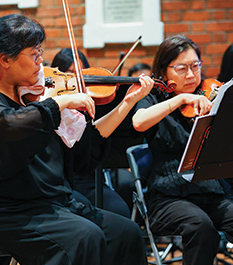 MSM Students Performing Violin Music